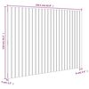 vidaXL Veggmontert hodegavl 159,5x3x110 cm heltre furu