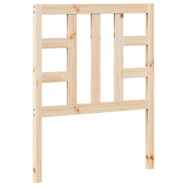 vidaXL Sengegavl 81x4x100 cm heltre furu