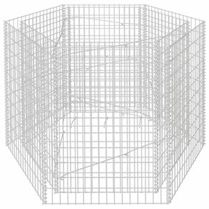 vidaXL Gabion h&oslash;ybed sekskantet 160x140x100 cm