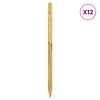 vidaXL Gjerdepunkter 12 stk. Brun 150 cm Heltre furu