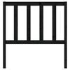 vidaXL Sengegavl svart 106x4x100 cm heltre furu