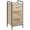 vidaXL Serviesskap Sonoma eik 97 x 33 x 81 cm Konstruert tre