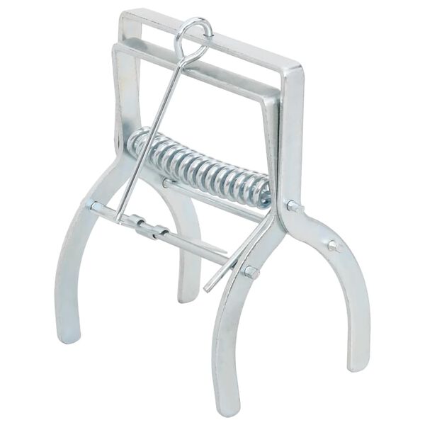 vidaXL Muldvarpfeller 4 stk sølv galvanisert stål