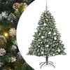 vidaXL Kunstig juletre med 300 LED gr&oslash;nn 180 cm PVC og plast og st&aring;l