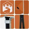 vidaXL Canopy telt Oransje 194 x 194 x 251 cm stoff