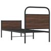 vidaXL Sengeramme uten madrass brun eik 75x190 cm konstruert tre