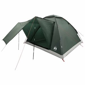 vidaXL Camping Telt 4-personers Army gr&oslash;nn Polyester og st&aring;l