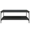 vidaXL Salongbord svart 100x100x40 cm konstruert tre