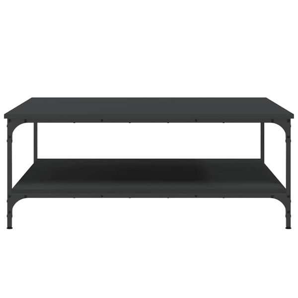 vidaXL Salongbord svart 100x100x40 cm konstruert tre