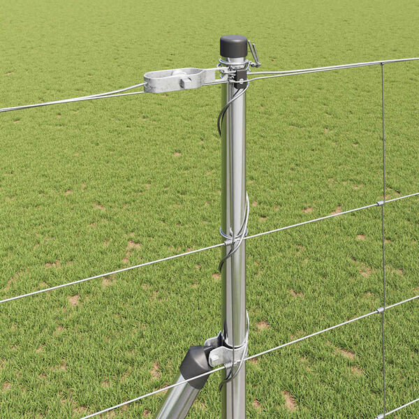 vidaXL Gjerdep&aring;le Galvanisert 25 x 1,5 m St&aring;l