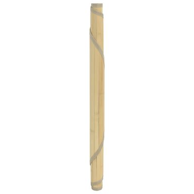 vidaXL Teppe rund lys naturell 100 cm bambus