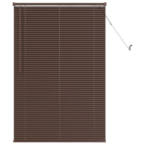 vidaXL Venetiansk persienne M&oslash;rk Brun med M&oslash;nster 150 x 90 cm PVC