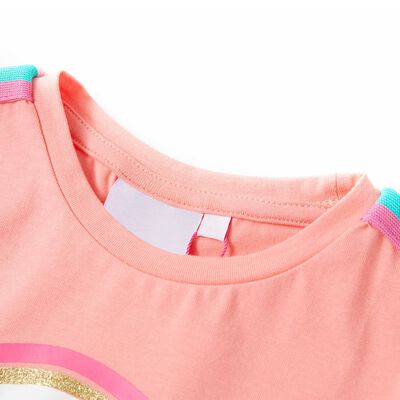 T-skjorte for barn lysekorall 116