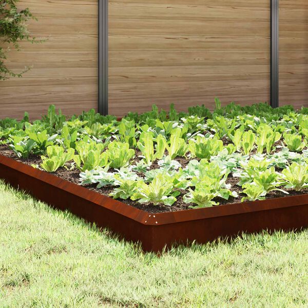 vidaXL Sneglegjerder 20 pcs Rusten Cortenst&aring;l