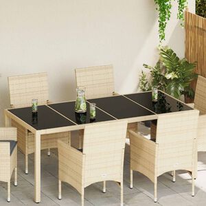 vidaXL Bordplate 4 pcs Svart herdet glass