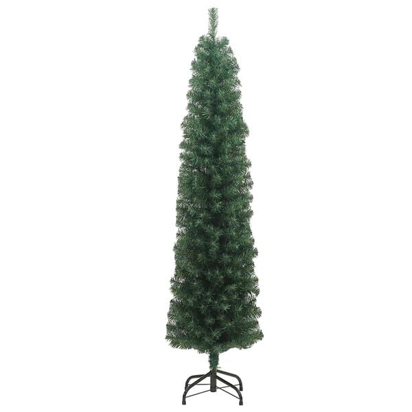 vidaXL Kunstig juletre med 300 LED gr&oslash;nn 180 cm PVC og st&aring;l og plast