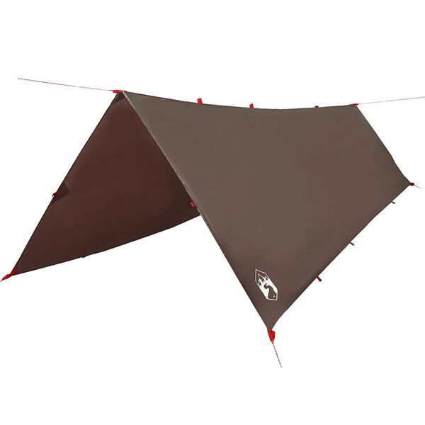 vidaXL Campingpresenning brun 506x306 cm vanntett