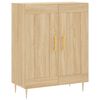 vidaXL Highboard sonoma eik 69,5x34x180 cm konstruert tre