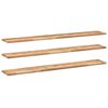 vidaXL Flytende hyller 3 stk 160x20x2 cm oljebehandlet heltre akasie