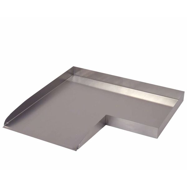 Ubbink Kaskadeplate Wolga venstre hjørneelement rustfritt stål