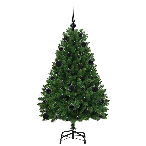 vidaXL Kunstig juletre med 150 LED grønn 120 cm PVC og metall