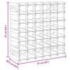 vidaXL Vinstativ for 42 flasker brun heltre furu