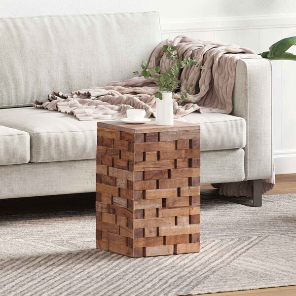 vidaXL H&aring;ndverk Naturlig 29 x 29 x 48 cm Massivt gjenvunnet tre