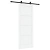 vidaXL Skyved&oslash;r ORKDAL 78 x 202 cm Konstruert tre Hvit og svart