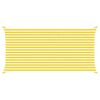vidaXL Solskygge seil Gul og hvit 5 x 2,5 m 100% polyester Oxford