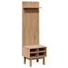 vidaXL Ganghylle OTTA 50x40x160 cm heltre furu
