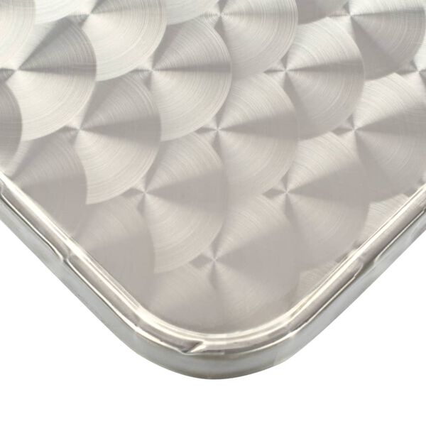 vidaXL Hagebord s&oslash;lv 80x80x70 cm aluminium