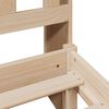 vidaXL Seng med bokhylle uten madrass 75x190 cm heltre furu