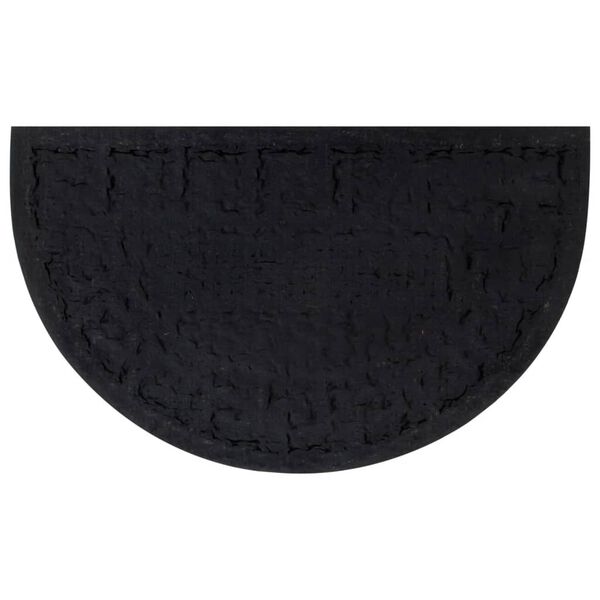 vidaXL D&oslash;rmatte halvrund 45x75 cm gummi og kokosfiber