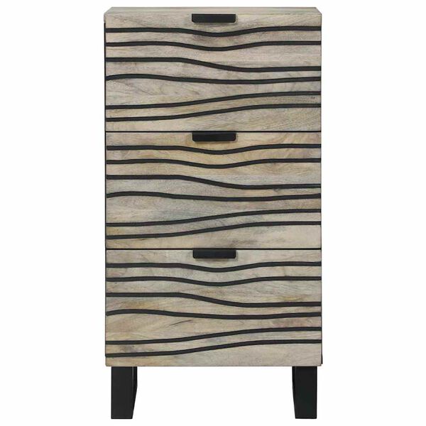 vidaXL Medieoppbevaringsskap og -hyller Hvit og svart 40 x 33 x 75 cm