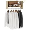 vidaXL Garderobe sonoma eik 70x32,5x35 cm konstruert tre