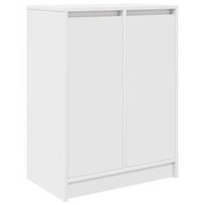 vidaXL Skoskap hvit 57x34x76 cm konstruert tre