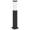 vidaXL Pullertlampe med sensor 50 cm svart IP44