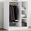 vidaXL Garderobe hvit 77x48x102 cm konstruert tre