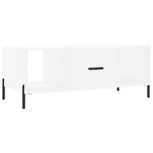 vidaXL Salongbord hvit 102x50x40 cm konstruert tre