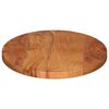 vidaXL Bordplate 140x60x2,5 cm oval heltre akasie