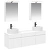 vidaXL Baderomsskapsett 5 pcs Hvit 50 x 14,5 x 70 cm Konstruert tre