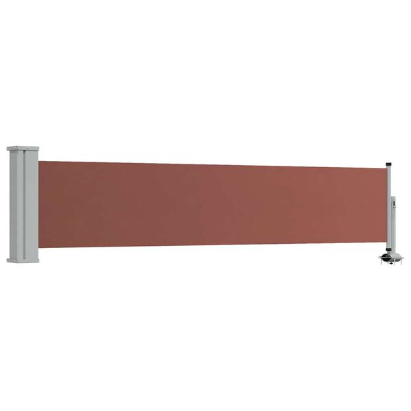 vidaXL Uttrekkbar sidemarkise 60x300 cm brun
