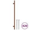vidaXL Skaph&aring;ndtak 20 stk bronse 320 mm rustfritt st&aring;l