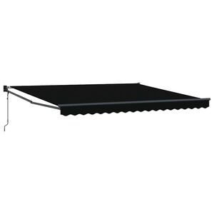 vidaXL Markise Svart 400 &times; 300 cm Polyester og Metall