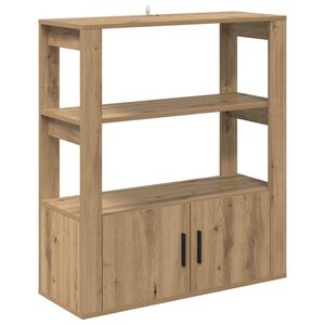vidaXL Serviesskap artisan eik 30 x 80 x 90 cm Konstruert tre