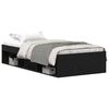 vidaXL Sengeramme uten madrass svart eik 75x190 cm konstruert tre