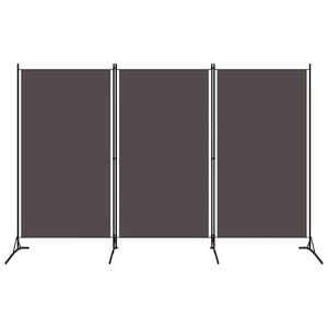 vidaXL Romdeler 3 paneler antrasitt 260x180 cm