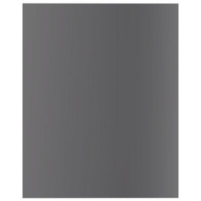 vidaXL Hylleplater 4 stk høyglans grå 40x50x1,5 cm sponplate
