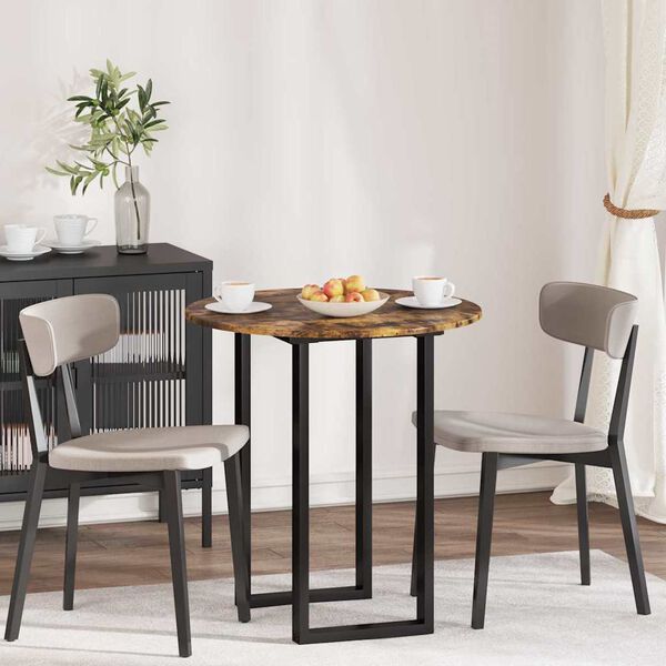 vidaXL Bordplate R&oslash;kt eik 70 x 70 x 1,5 cm Konstruert tre