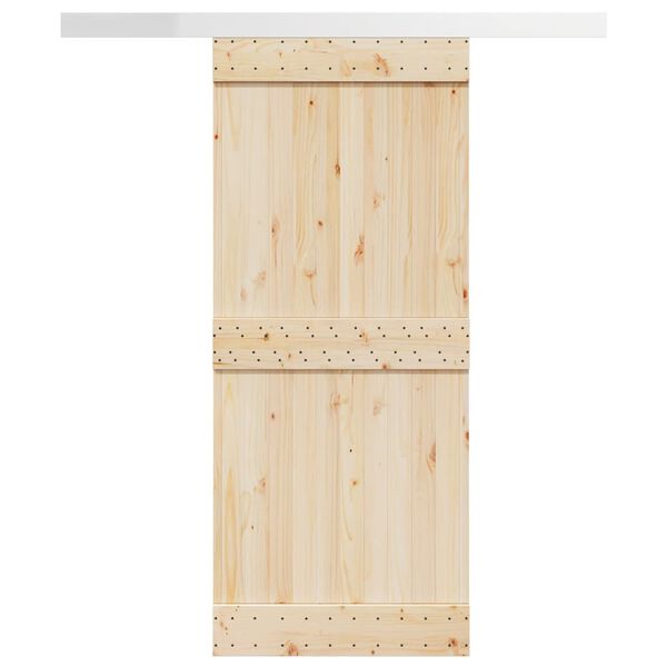 vidaXL Utstyr for skyvedør 183 cm aluminiumslegering sølv